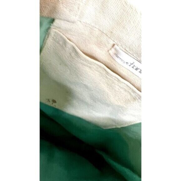 CHARMING CHARLIE Canvas Gold Metallic Bottom Tote‎ Bag with Interior Pocket - Picture 4 of 5